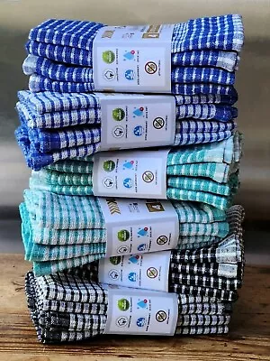 1-10 Pack Wonder Dry Tea Towel 100% Cotton Terry Kitchen Towels Dishtowels !!!! • £11.95