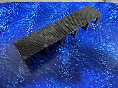 O Scale Dock With Pilings For Fishing Or Cargo Loading - 6.5 X 1.5 Inch Section • $17.95