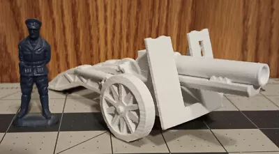 15 Cm SIG 33 German Artillery Cannon WW2 White 3D Printed 1/32 Army Man Scale • $11.99