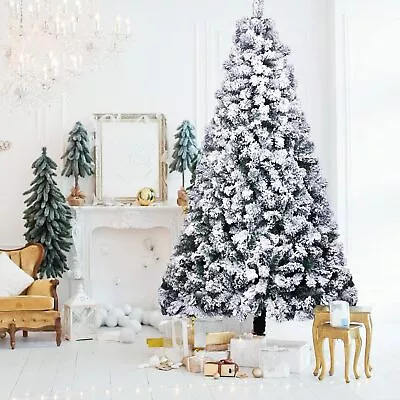 Snow Flocked Artificial Christmas Tree(7FT) • $72.99