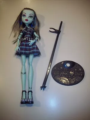 Monster High Doll Frightfully Tall Frankie Stein With Stand • $115.99