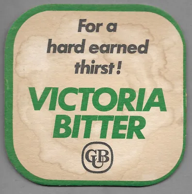Australian Beer Coaster -  Victoria Bitter • $2