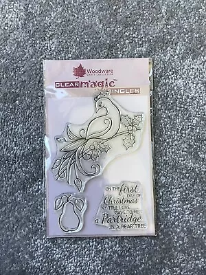 £3 • Buy Wodware Magic Singles Clear Stamps - Christmas Partridge