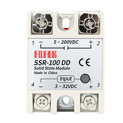 DC To DC Solid State Relay Module SSR-100DD 3-32V DC 5-200V DC New • $17.74