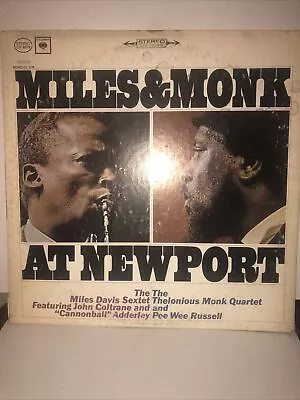 Miles And Monk Lp At Newport Columbia Cs-8978 Stereo 1964 Vinyl • $24.99