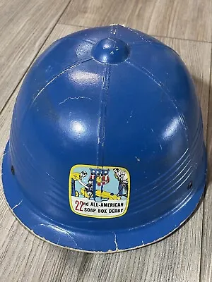 Rare Vintage Soap Box Derby Helmet 1959 Chevy Chevrolet Hard Hat READ CONDITION • $29.99