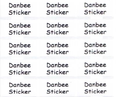$3.99 • Buy Medium Clear Personalised Name Stickers, Name Labels, 30x15mm, Waterproof