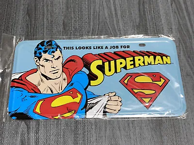 DC Comics Superman Bookends License Plate Vintage Desperate Enterprises Inc. NEW • $34.99