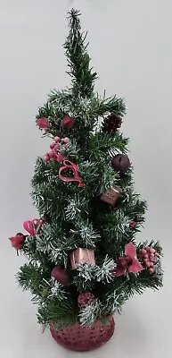 15  Mini Christmas Tree Pink Ornaments  • $18.01