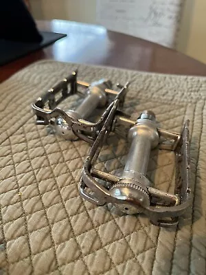 Vintage CAMPAGNOLO PEDALS 9/16 SILVER • $40