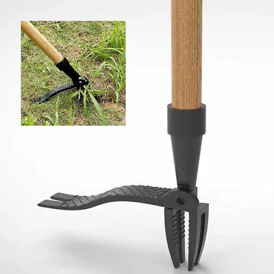 Weeder Puller Stand UP Garden Lawn Weed Root Remover Weeding Head Digging Tool • £11.22
