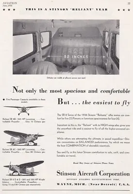 $9.49 • Buy 1936 Stinson Reliant Aircraft Ad 7/29/2022g