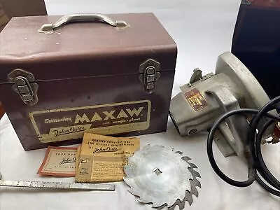 John Oster Cummins Maxaw 717 Magic Pivot Deluxe 7” Circular Saw Plus Box Case • $79