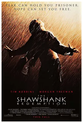 The Shawshank Redemption - Morgan Freeman - Movie Poster - 1994 - Teaser • $10.99