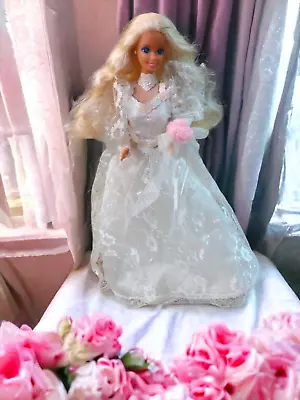 Wedding Fantasy Barbie Doll (1989) Original Outfit With Stand • $18.99