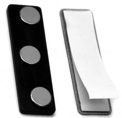 2 New Name Badge Tag Magnet Fasteners Strong Doublestick Tape W/ Easy Tab  • $6.99