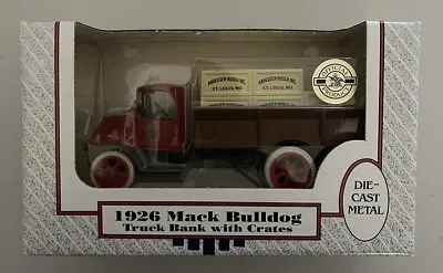 Ertl 1925 Mack Bulldog & Crates Budweiser Die-Cast Coin Bank 0100 NEW • $19.99