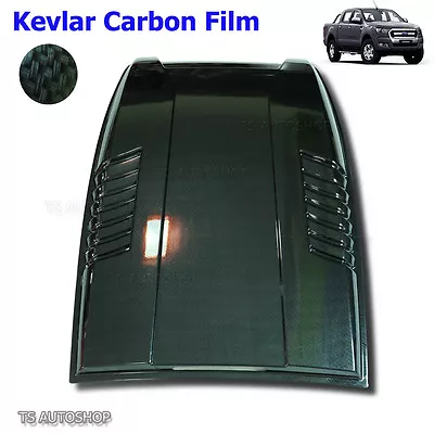 Black Carbon Hood Scoop Vent Bonnet Cover Fits Ford Ranger T6 Mk2 XLT 2015 - 17 • $379.95