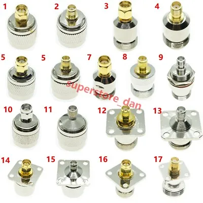 N MALE FEMAL To SMA Male RPSMA Female RF Coax Coaxial Connector Adapter Test • $2.84