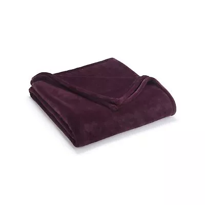 Vellux Sheared Mink Full/Queen Blanket Wine Fig • $75.99