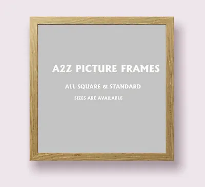 Square Picture Frame  Photo Frames Black White Oak Modern Frame Wooden Effect • £5.49