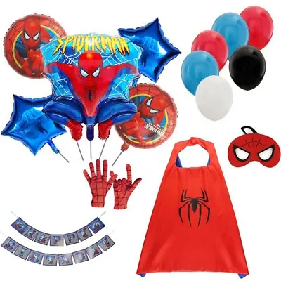 Special Spiderman Design For Boys Kids Teens Toddlers Birthday Party Decoration • $13.99