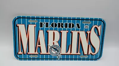 Vintage USA Wincraft 90s Plastic Front License Plate Car Tag Florida Marlins MLB • $5.31