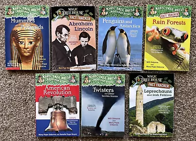 Magic Tree House Books Lot Of 7 Fact Tracker Research Guide Mary Pope Osborne • $16.50