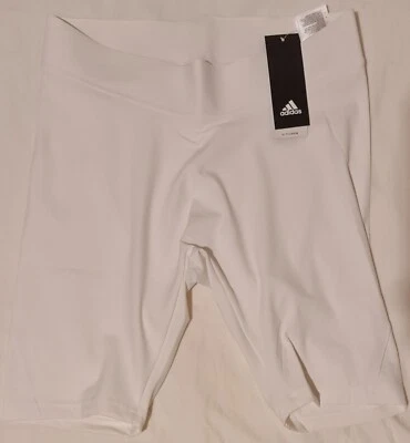 $59.99 • Buy Adidas Mens Alphaskin Tech Compression Tights Shorts - Size L Large White CF7151