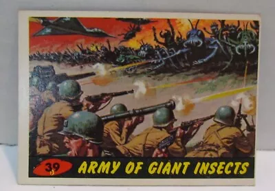 1962 Mars Attacks Card #39 Topps Bubbles Inc  Army Of Giant Insects  • $9.99