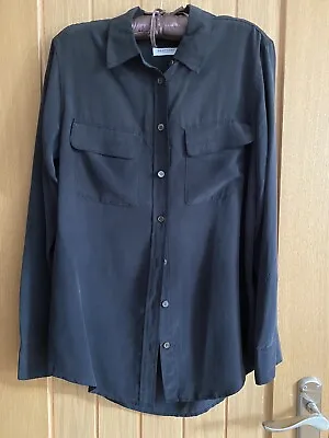 £32 • Buy Equipment Black Silk Shirt Size S Small  RRP £250