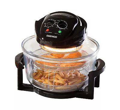 Daewoo 17L Deluxe Halogen Air Fryer 1400W With Extension Ring Large Capacity • £39.99