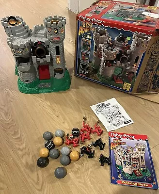 Vintage Fisher Price Great Adventures Castle W/Orig Box. Extras! 10+ Boulders!! • $299.99