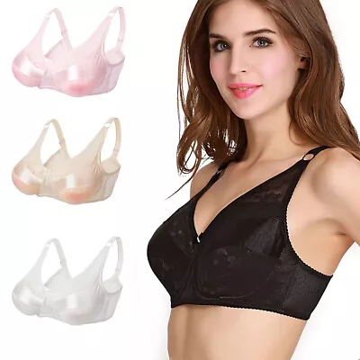 Mastectomy Pocket Bra For Breast Inserts Enhancers Lace Everyday Bra Wireless • $19.99