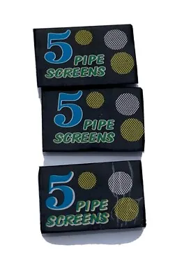 15 METAL PIPE SCREENS PREMIUM GAUZES 3 X 5 Packs. 3 Packs Of 5 Screens. • £0.99