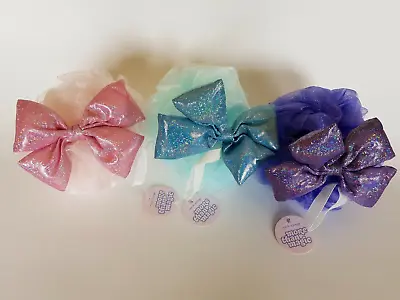 Lot Of 3 More Than Magic Sparkling Bow Mesh Sponge In Pink Blue & Purple New • $12.59