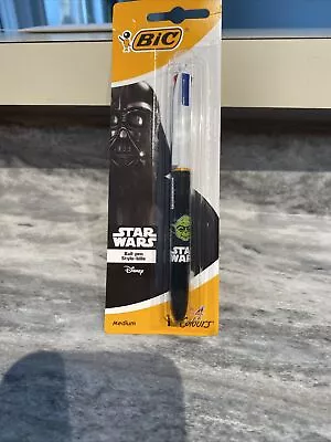 Pen Star Wars 4 Color BIC YODA Collectible Limited Edition Ball Pen NIP • $5