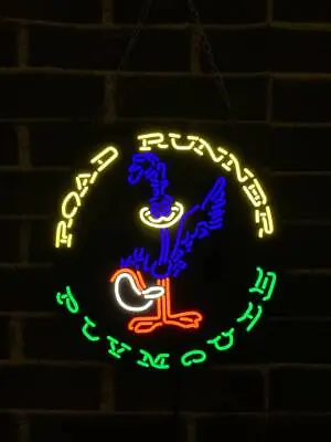 Road Runner Plymouth 10  Vivid LED Neon Sign Light Lamp Wall Decor Windows Bar • $64.99