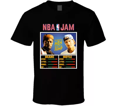 Nba Jam White Men Can't Jump 90s Movie Fan T Shirt • $14.99