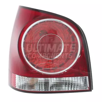 VW Polo Mk4 Hatchback 2005-2010 Rear Light Lamp Red Surround Passenger Side Left • $64.68