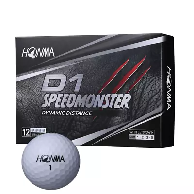 HONMA  D1 SPEED MONSTER White  3 Piece Structure Golf Balls 12 Balls 1 Dozen • $70