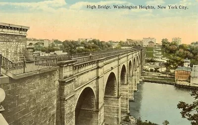 Postcard  BRONX NY NYC -   High Bridge  Washington Heights • $1.79