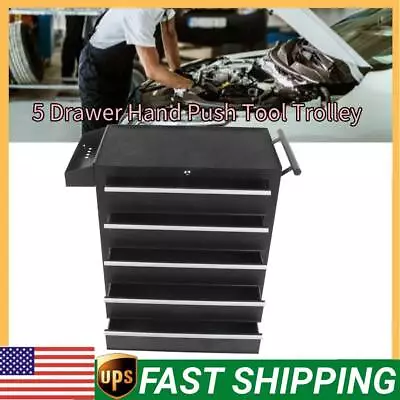 5-Drawer Rolling Tool Chest Cabinet Metal Tool Storage Box Lockable W/ Wheels • $279.99