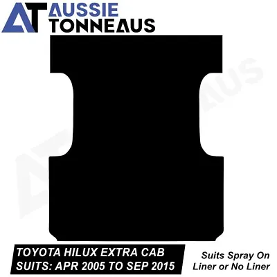 Rubber Ute Mat For Toyota Hilux Extra Cab (April 2005 To September 2015) • $159