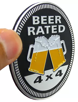 1pc Beer Rated Sticker Decal Emblem 4x4 Badge Auto Fender 6cm 2.36  • $7.78