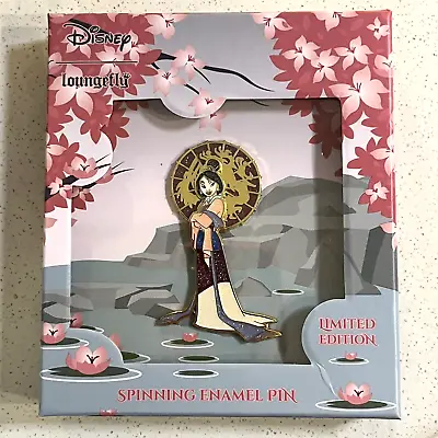 Disney Loungefly Princess Mulan Spinner Fan Jumbo LE 500 3  Pin J01 • $63.71