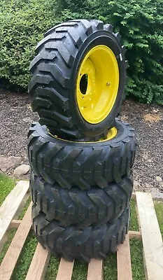 27X10.50-15  Skid Steer Tires/Wheels - 27X10.5-15 - For Bobcat & More - 6PLY • $1190