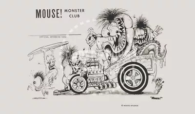 Ed  Big Daddy  Roth Protege Mouse Monster Club Membership Card - Vintage Reprint • $3.99