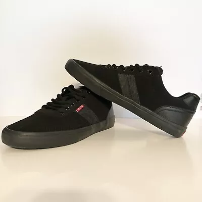 Levi Men’s Black Canvas Shoe • $22