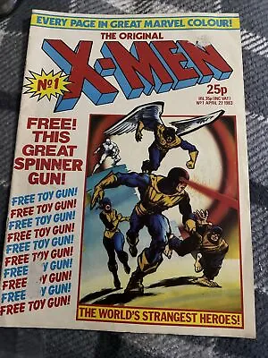 The Original X-MEN 1 With Centrefold Poster UK Marvel 1983. No Gift Uk Reprint • £2